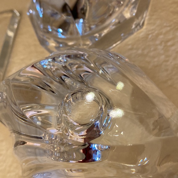 Vintage heavy glass bird shaped candle holder 6” x 3” x 2” - Picture 5 of 5